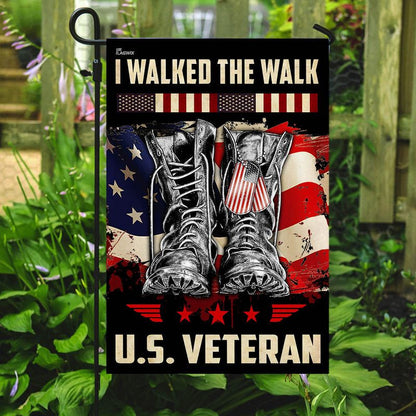 U.S VETERAN, I WALKED THE WALK - FLAG 013 , Gifts for veterans