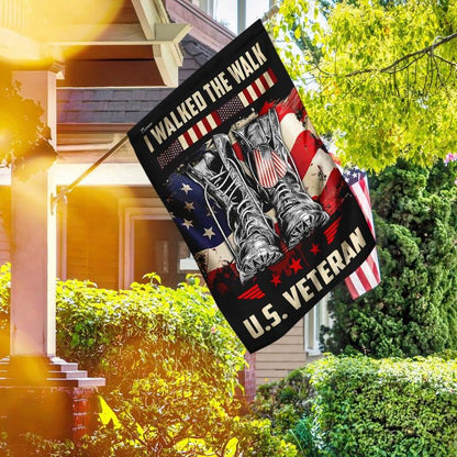 U.S VETERAN, I WALKED THE WALK - FLAG 013 , Gifts for veterans