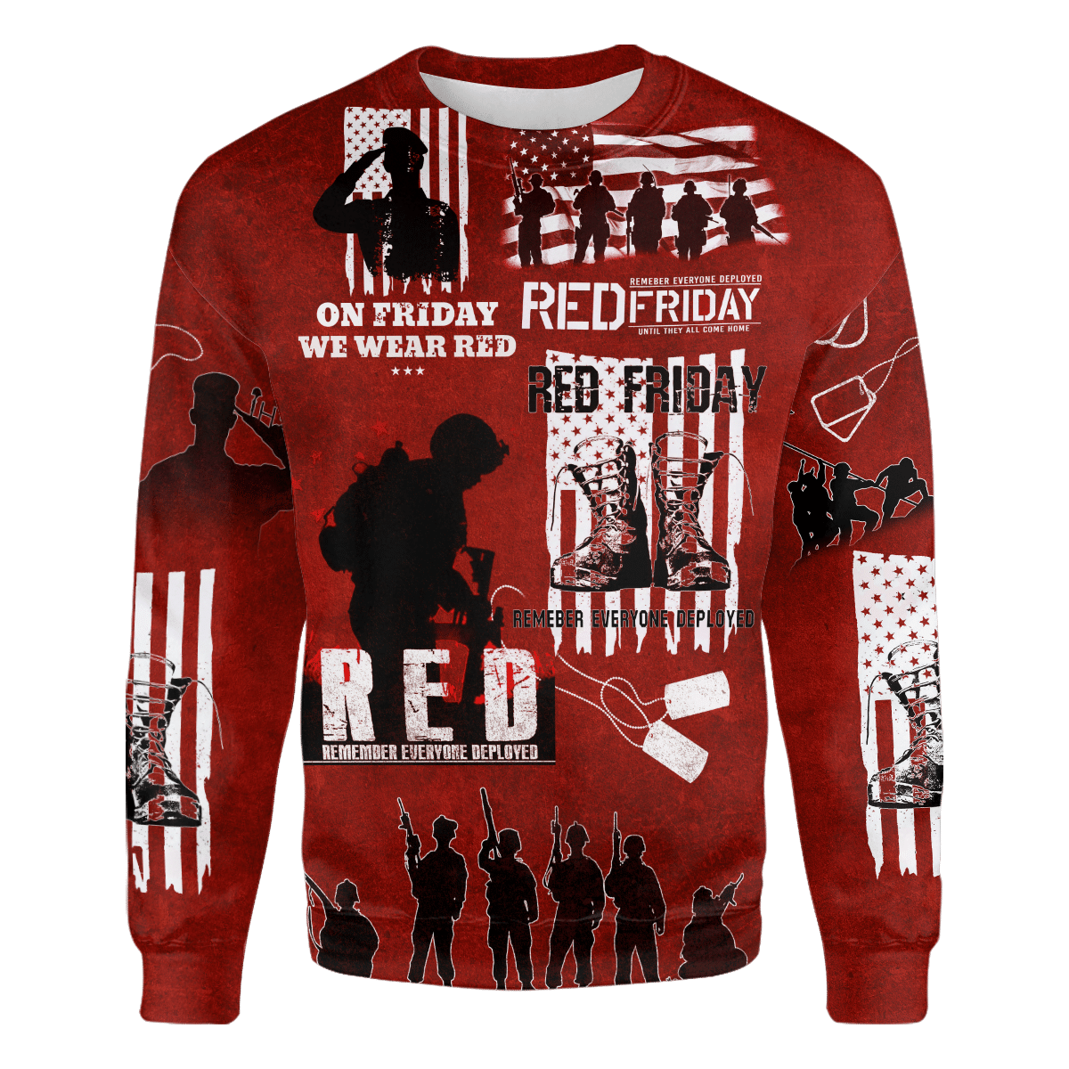 On Friday We Wear Red - Unisex Hawaiian Shirt - Short , Gifts for veterans