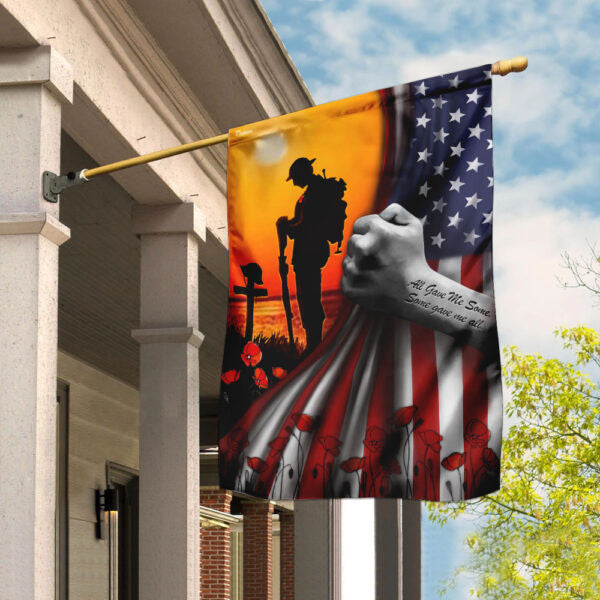 U.S VETERAN, ALL GAVE SOME - SOME GAVE ALL - FLAG 019 , Gifts for veterans