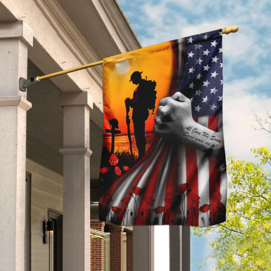 U.S VETERAN, ALL GAVE SOME - SOME GAVE ALL - FLAG 019 , Gifts for veterans