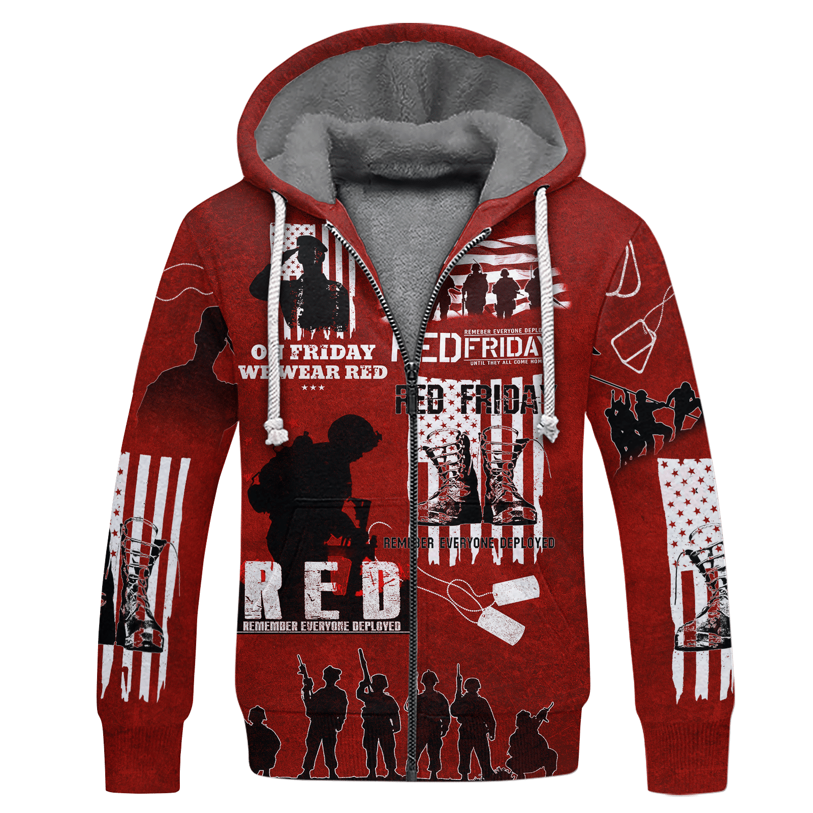 On Friday We Wear Red - Unisex Hawaiian Shirt - Short , Gifts for veterans