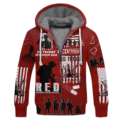 On Friday We Wear Red - Unisex Hawaiian Shirt - Short , Gifts for veterans