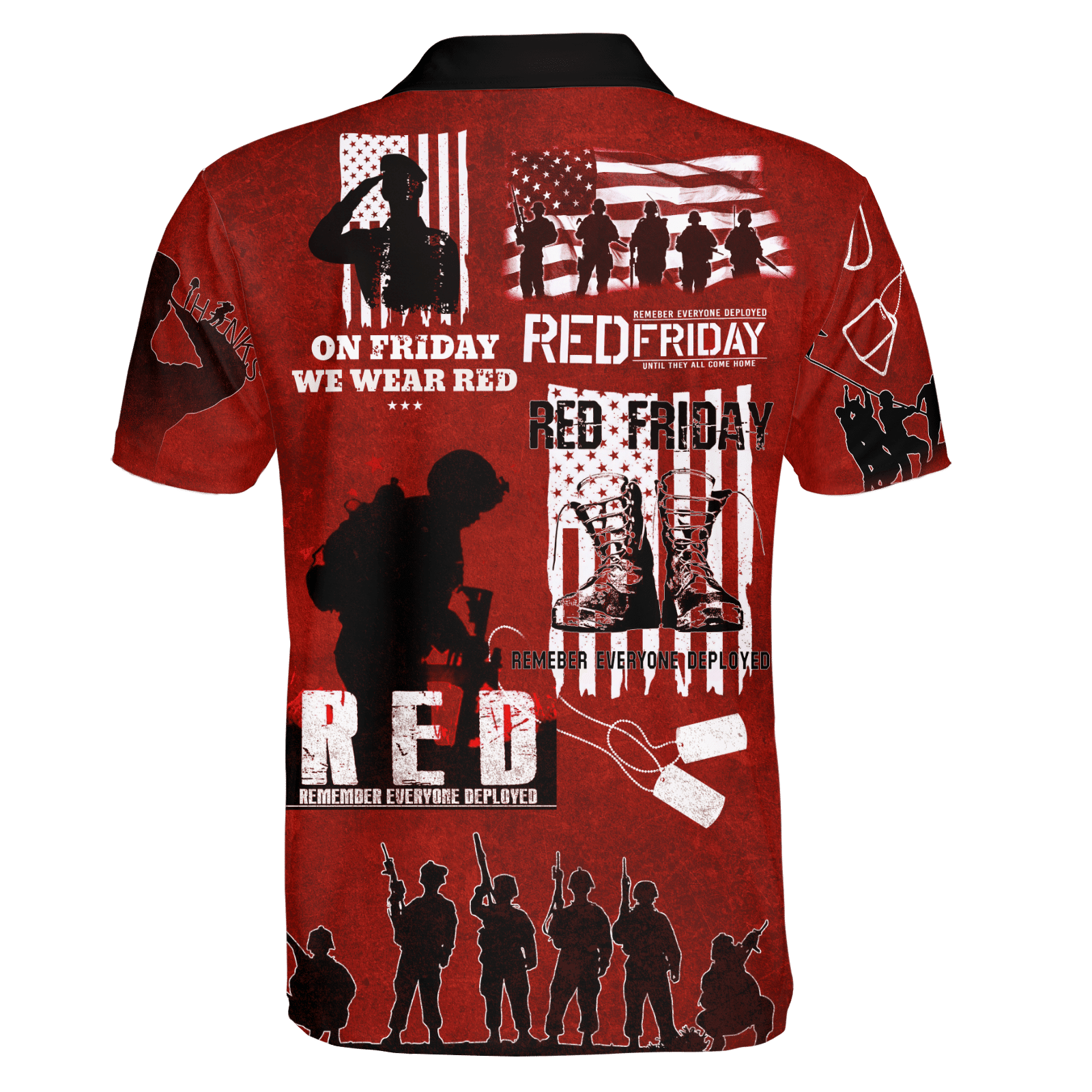 On Friday We Wear Red - Unisex Hawaiian Shirt - Short , Gifts for veterans