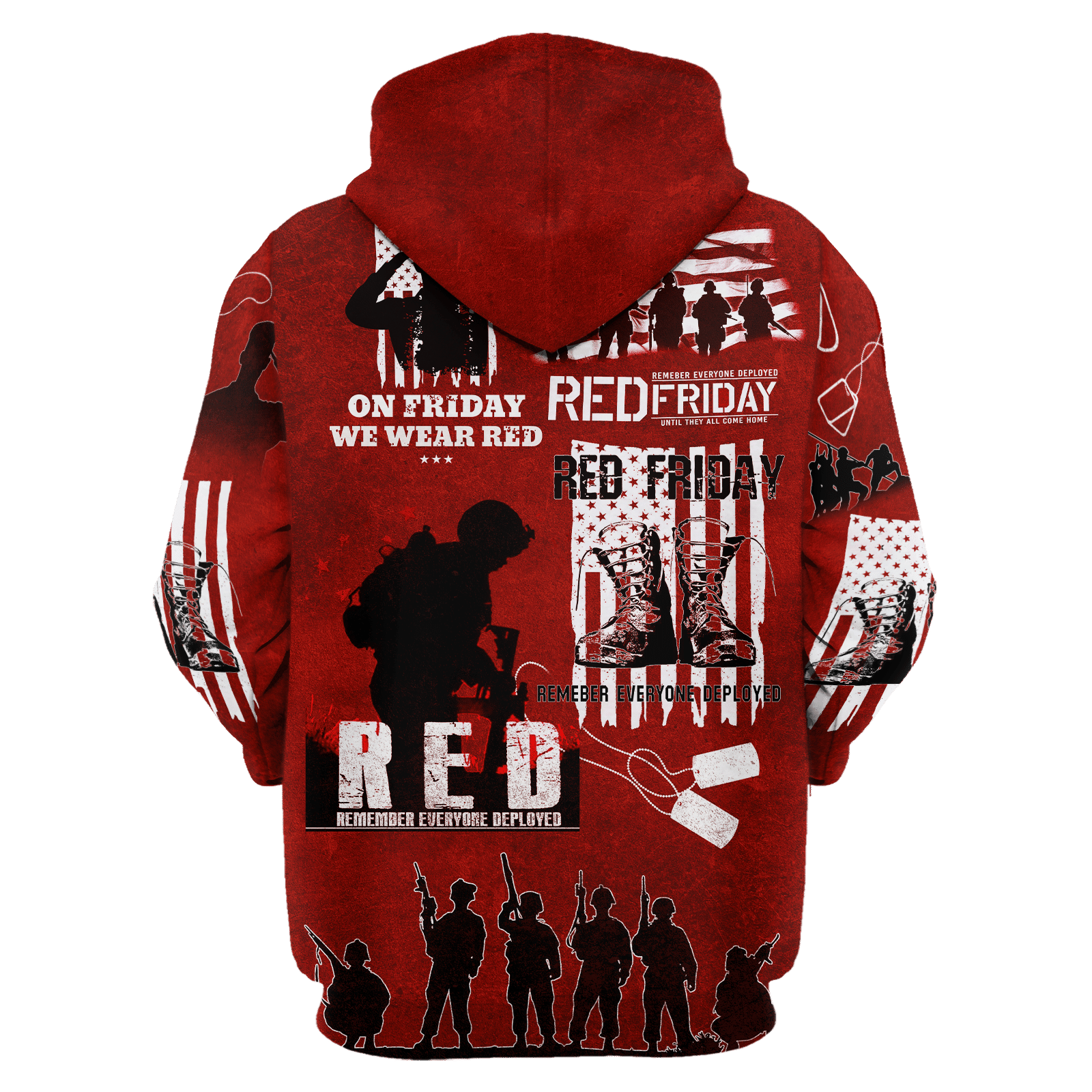 On Friday We Wear Red - Unisex Hawaiian Shirt - Short , Gifts for veterans