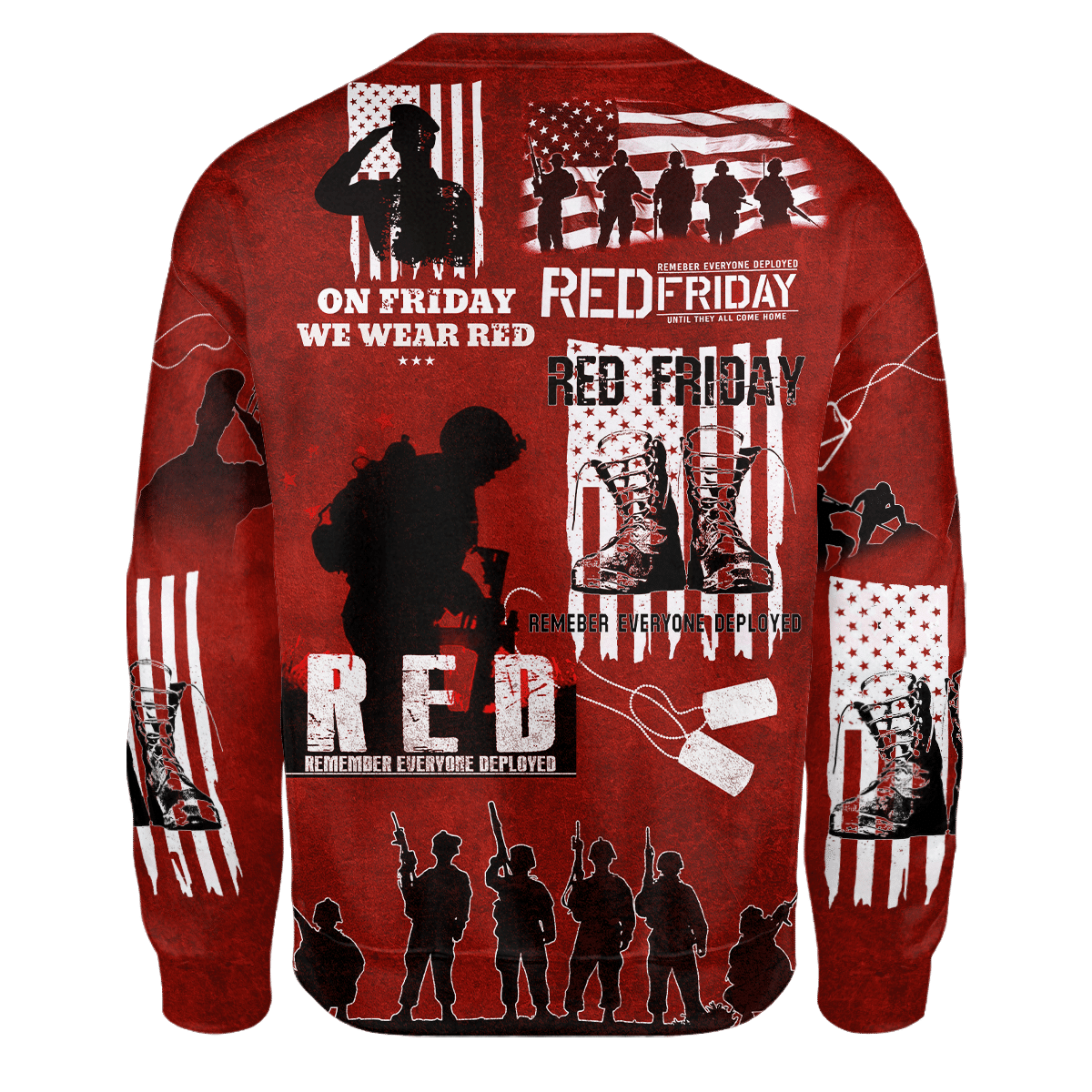 On Friday We Wear Red - Unisex Hawaiian Shirt - Short , Gifts for veterans