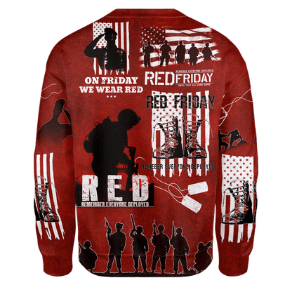 On Friday We Wear Red - Unisex Hawaiian Shirt - Short , Gifts for veterans