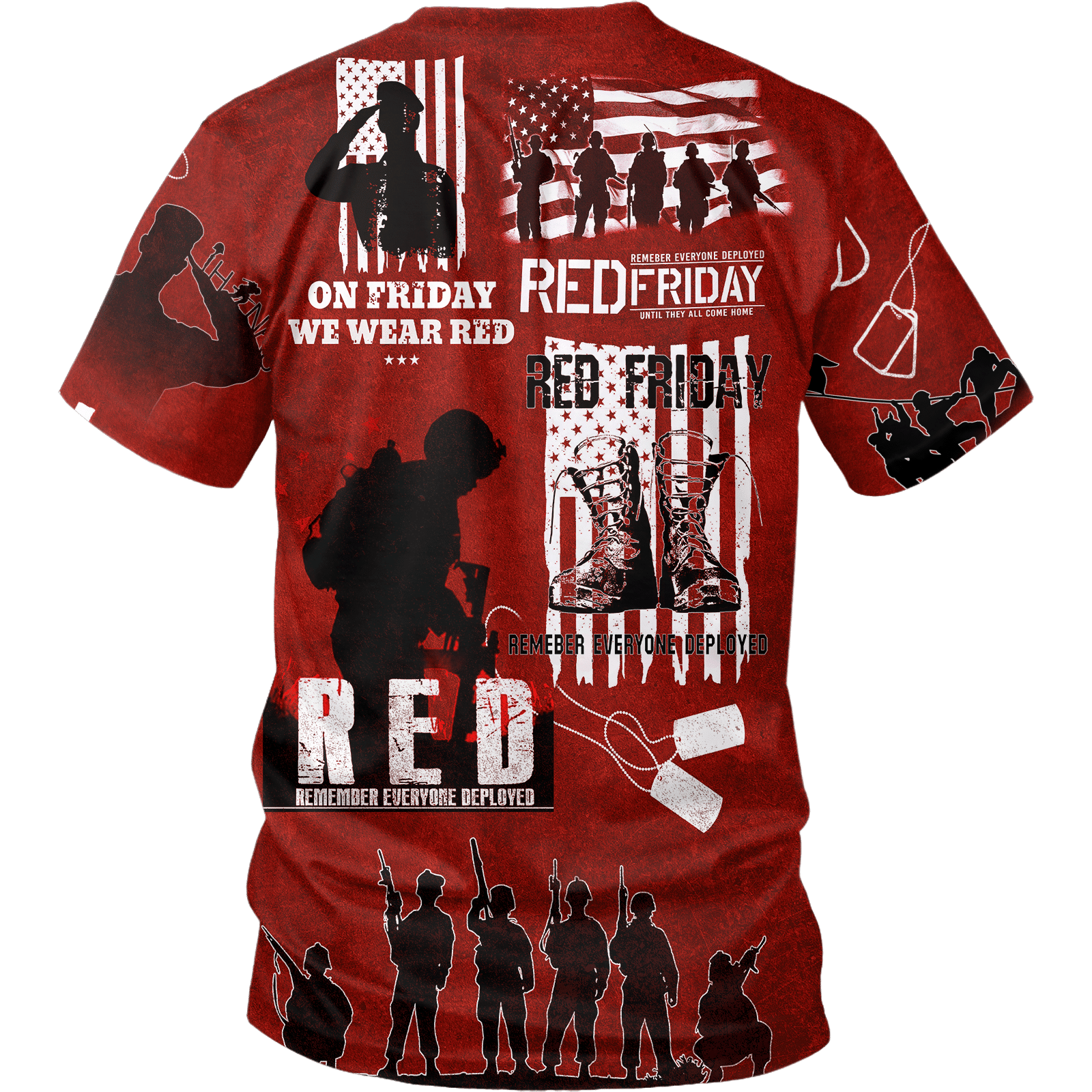 On Friday We Wear Red - Unisex Hawaiian Shirt - Short , Gifts for veterans