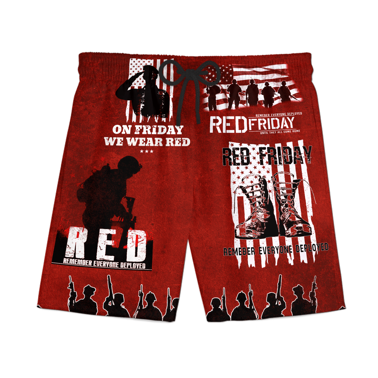 On Friday We Wear Red - Unisex Hawaiian Shirt - Short , Gifts for veterans