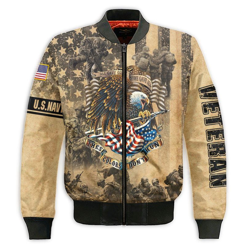 Premium Unique Veteran Zip Hoodie - Navy Veteran , Gifts for veterans