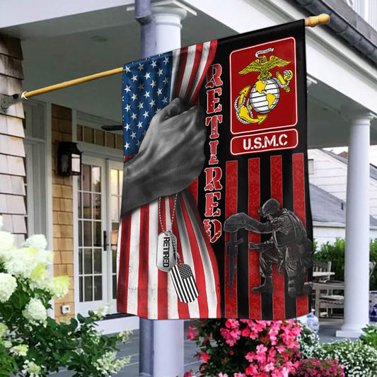 U.S Marine RETIRED - FLAG , Gifts for veterans