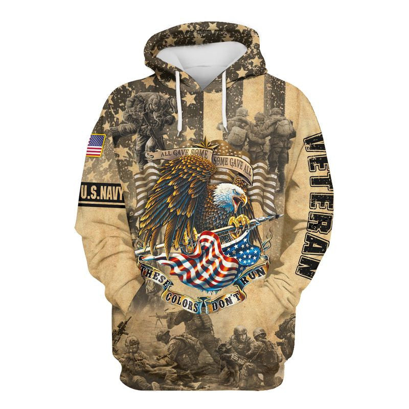 Premium Unique Veteran Zip Hoodie - Navy Veteran , Gifts for veterans