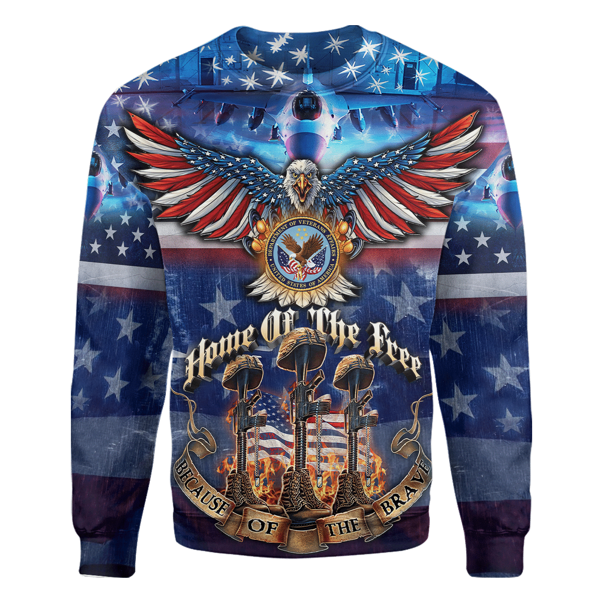 Home Of The Free Because Of The Brave - Unisex Polo Shirt - Short , Gifts for veterans