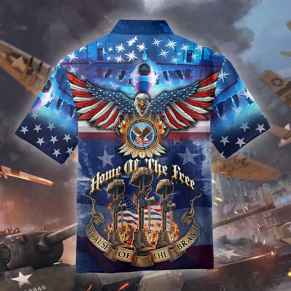 Home Of The Free Because Of The Brave - Unisex Polo Shirt - Short , Gifts for veterans