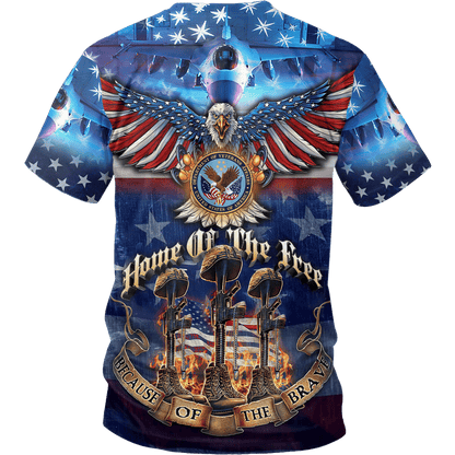 Home Of The Free Because Of The Brave - Unisex Polo Shirt - Short , Gifts for veterans