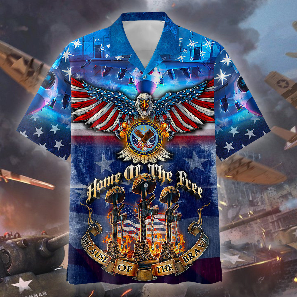 Home Of The Free Because Of The Brave - Unisex Polo Shirt - Short , Gifts for veterans