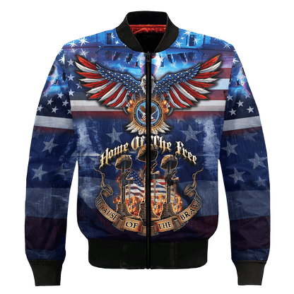 Home Of The Free Because Of The Brave - Unisex Polo Shirt - Short , Gifts for veterans
