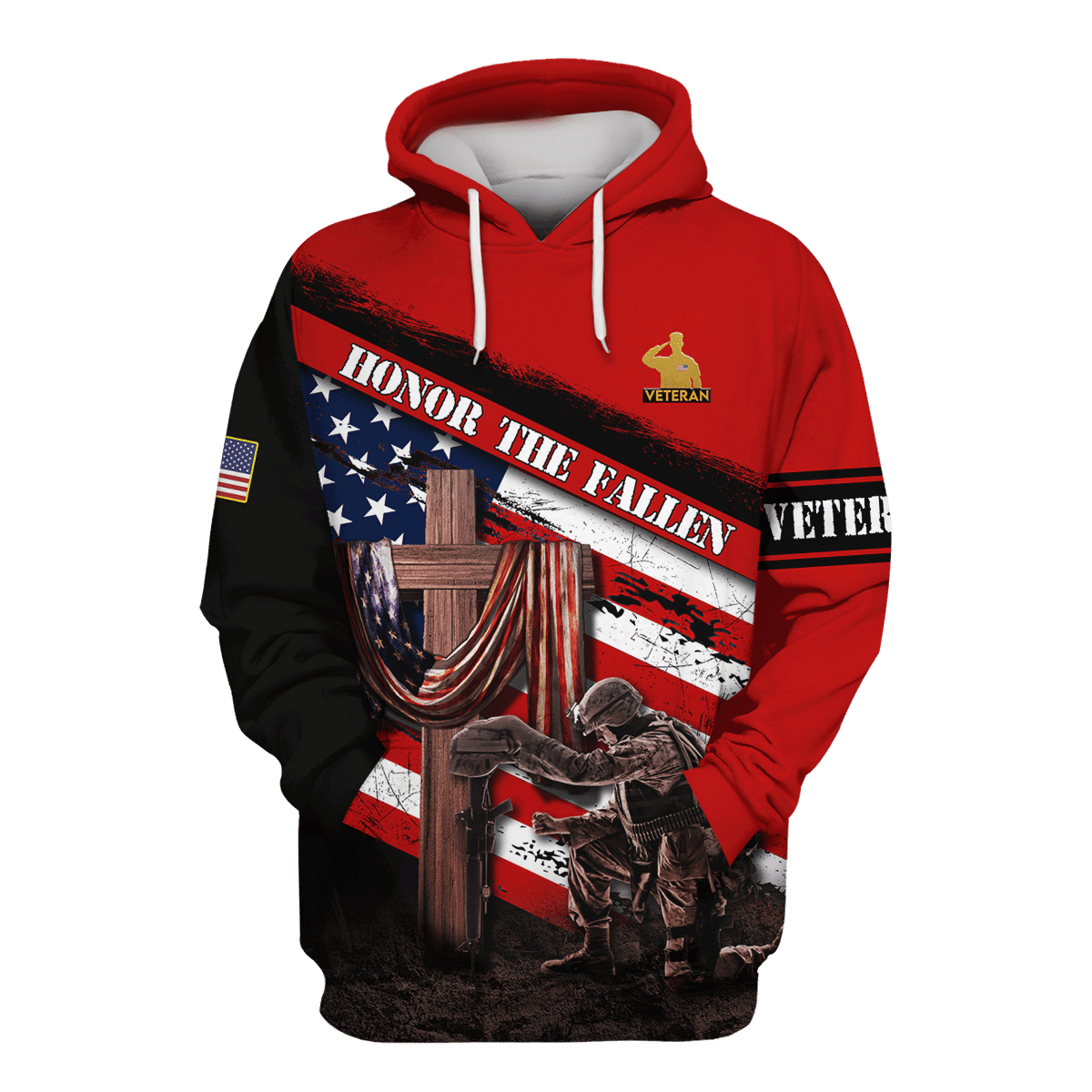 Honor The Fallen - Unisex Polo Shirt - Short , Gifts for veterans
