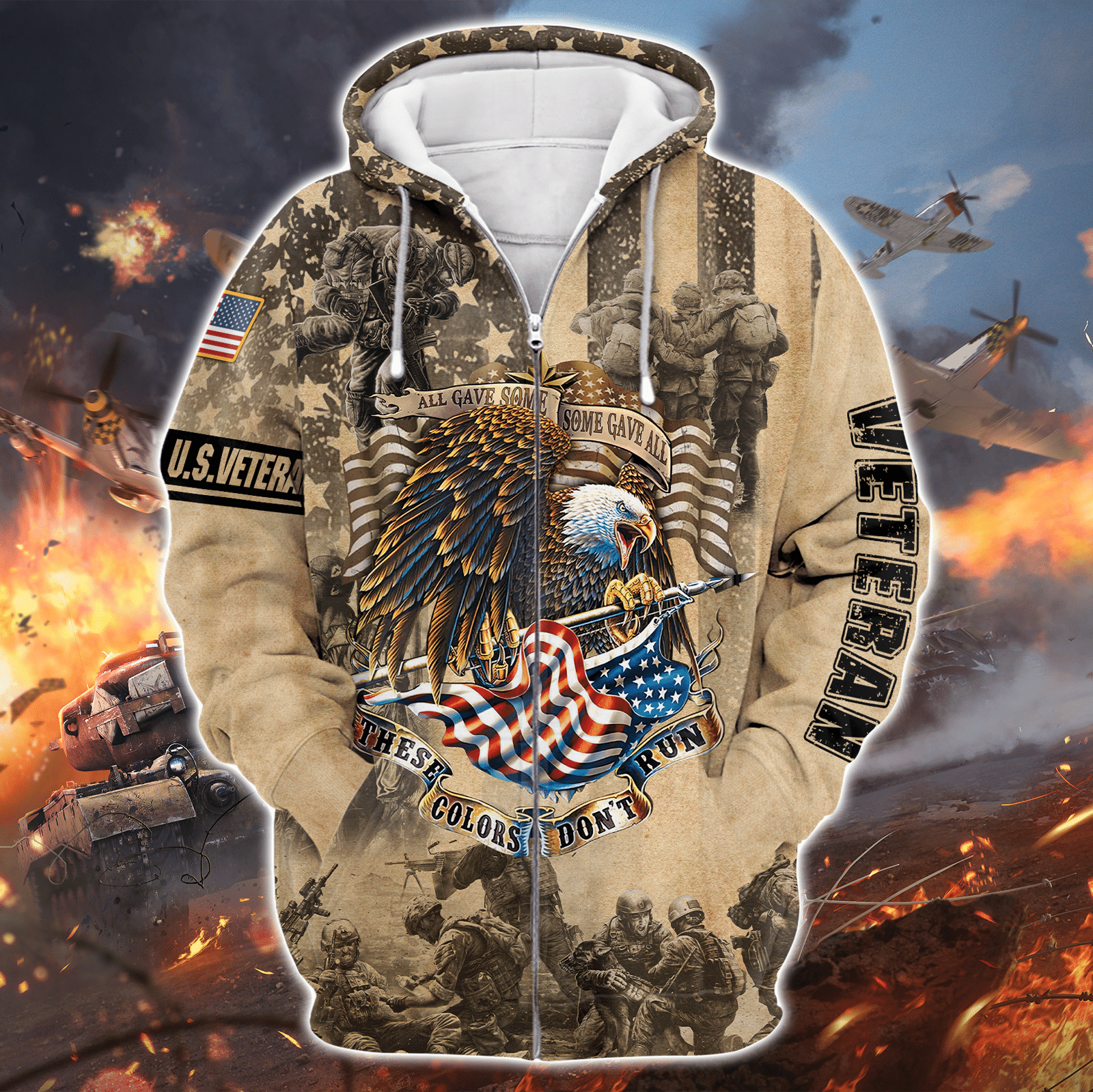 Premium Unique U.S. Veteran Polo Shirt , Gifts for veterans