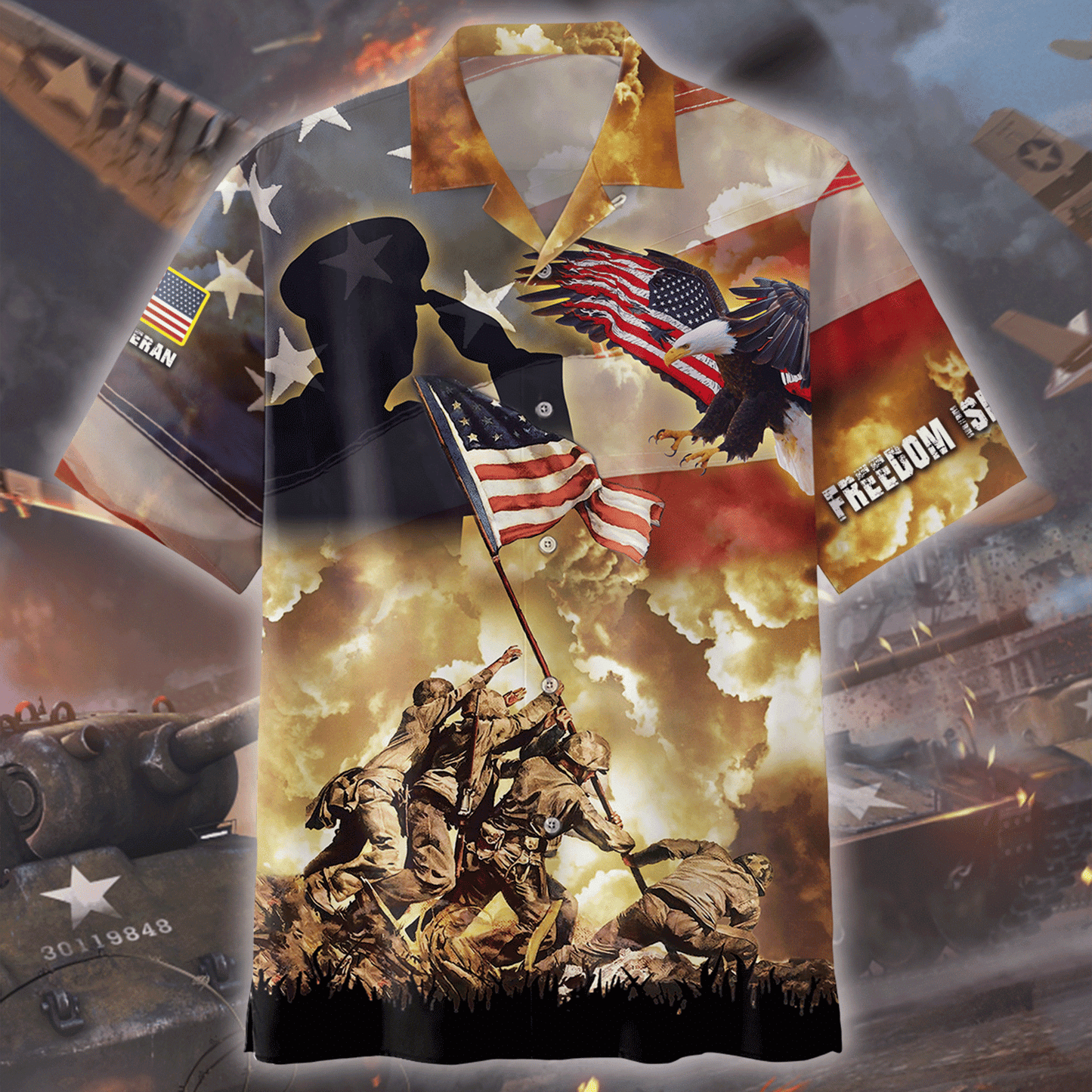 Freedom Is Not Free - US Veteran Polo Shirt , Gifts for veterans