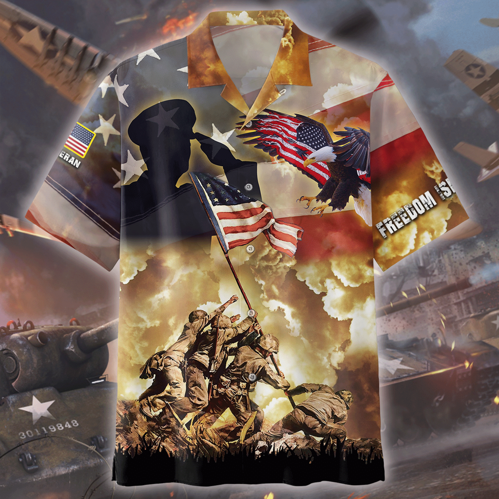 Freedom Is Not Free - US Veteran Polo Shirt , Gifts for veterans