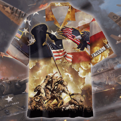 Freedom Is Not Free - US Veteran Polo Shirt , Gifts for veterans