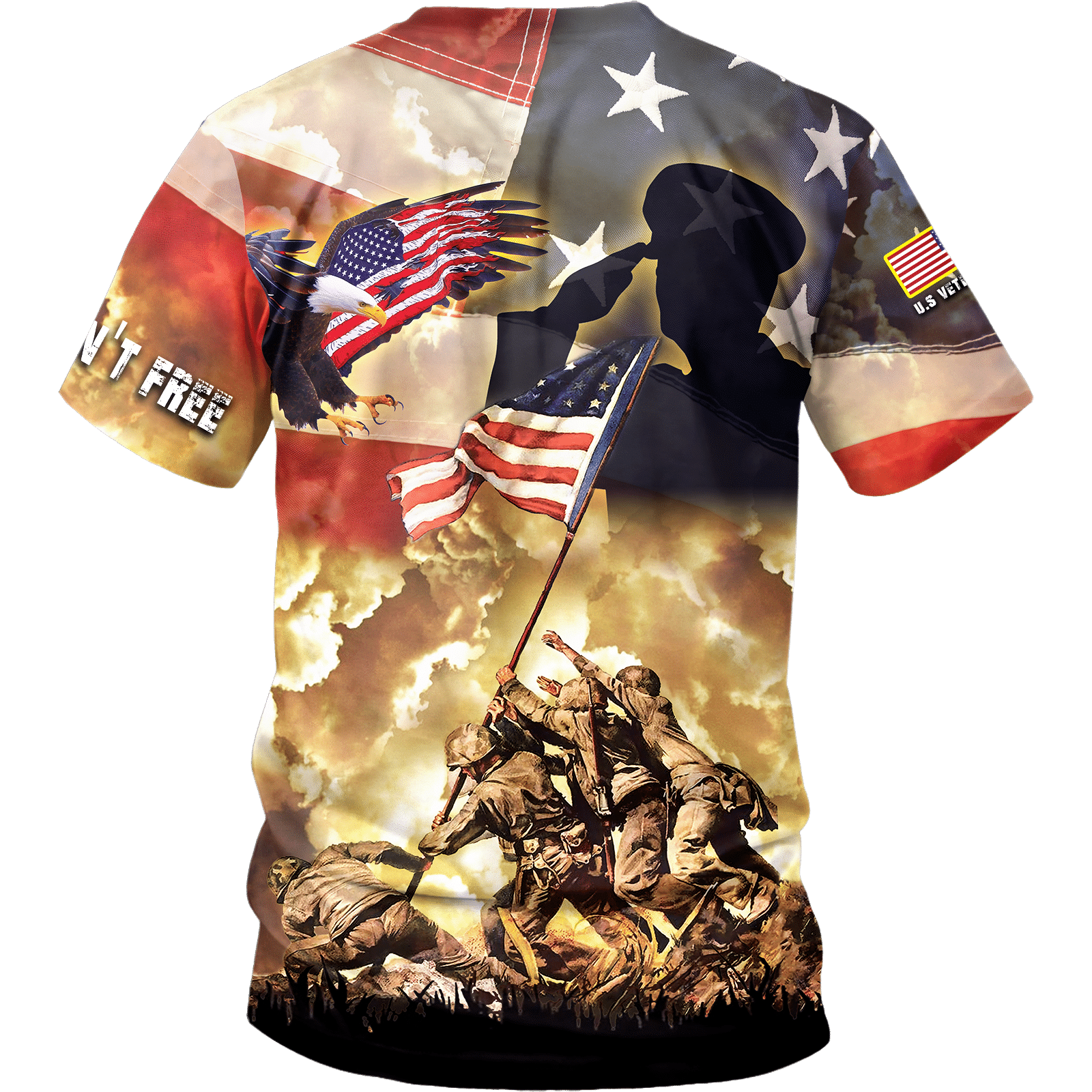 Freedom Is Not Free - US Veteran Polo Shirt , Gifts for veterans