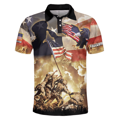 Freedom Is Not Free - US Veteran Polo Shirt , Gifts for veterans