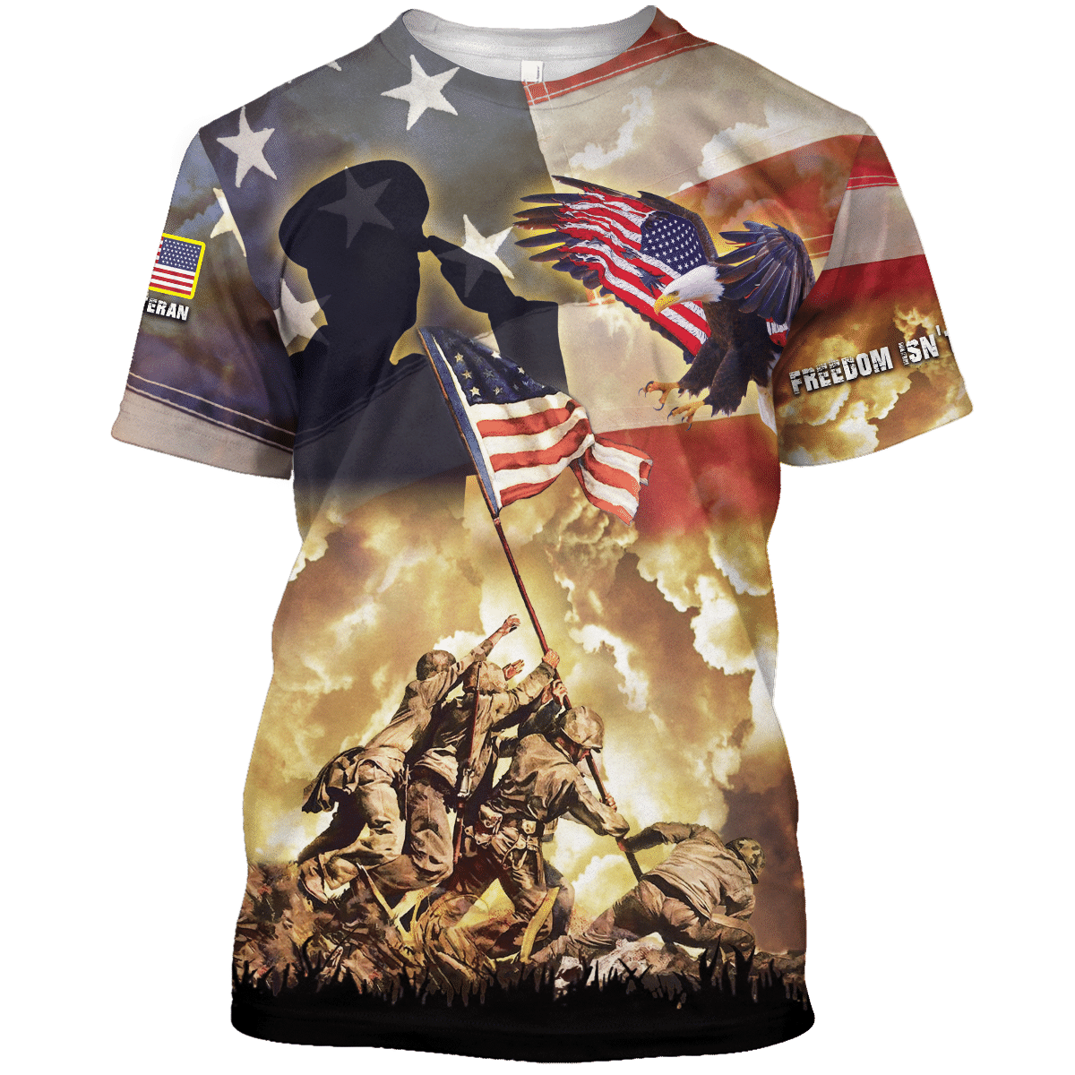 Freedom Is Not Free - US Veteran Polo Shirt , Gifts for veterans