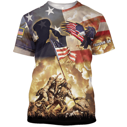 Freedom Is Not Free - US Veteran Polo Shirt , Gifts for veterans