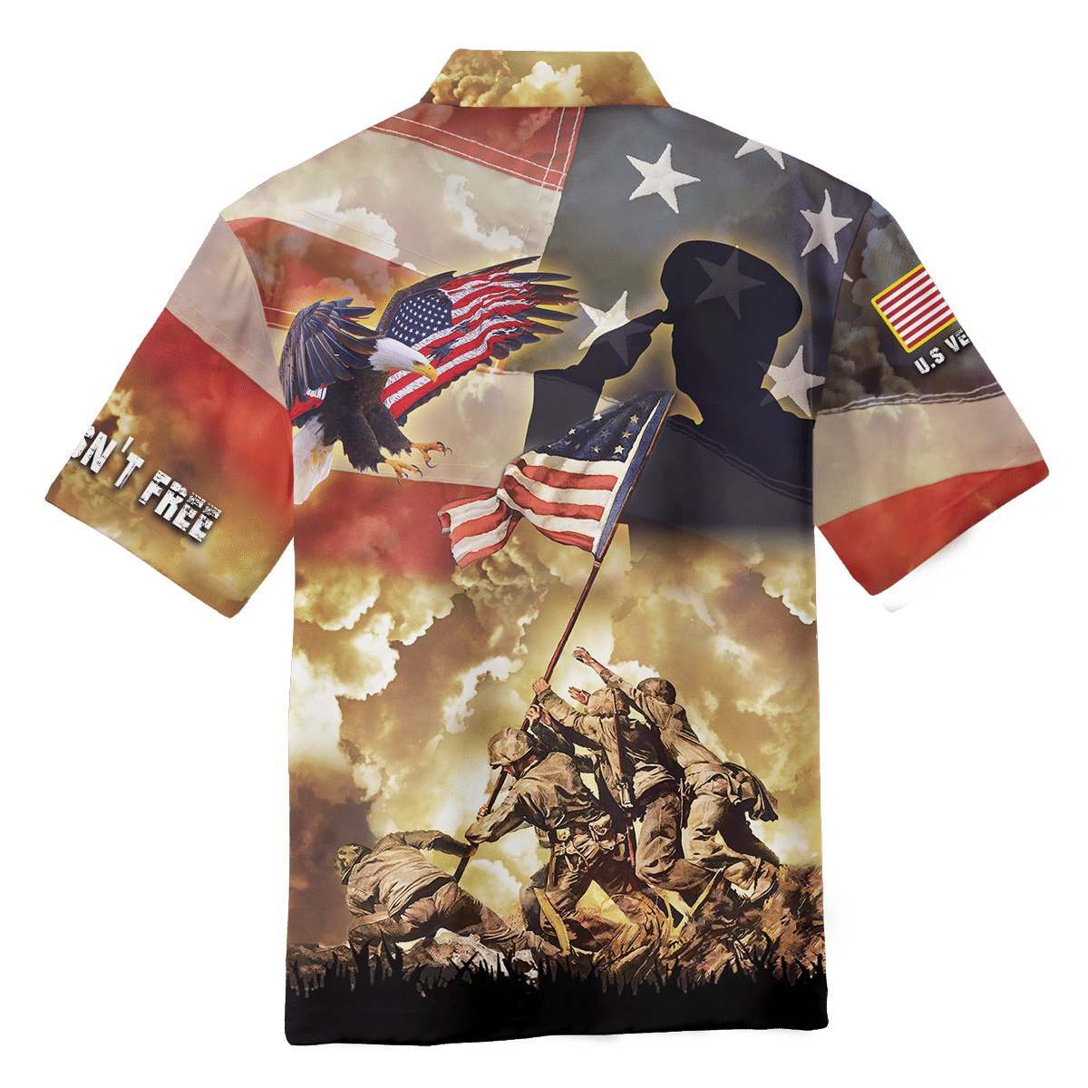Freedom Is Not Free - US Veteran Polo Shirt , Gifts for veterans