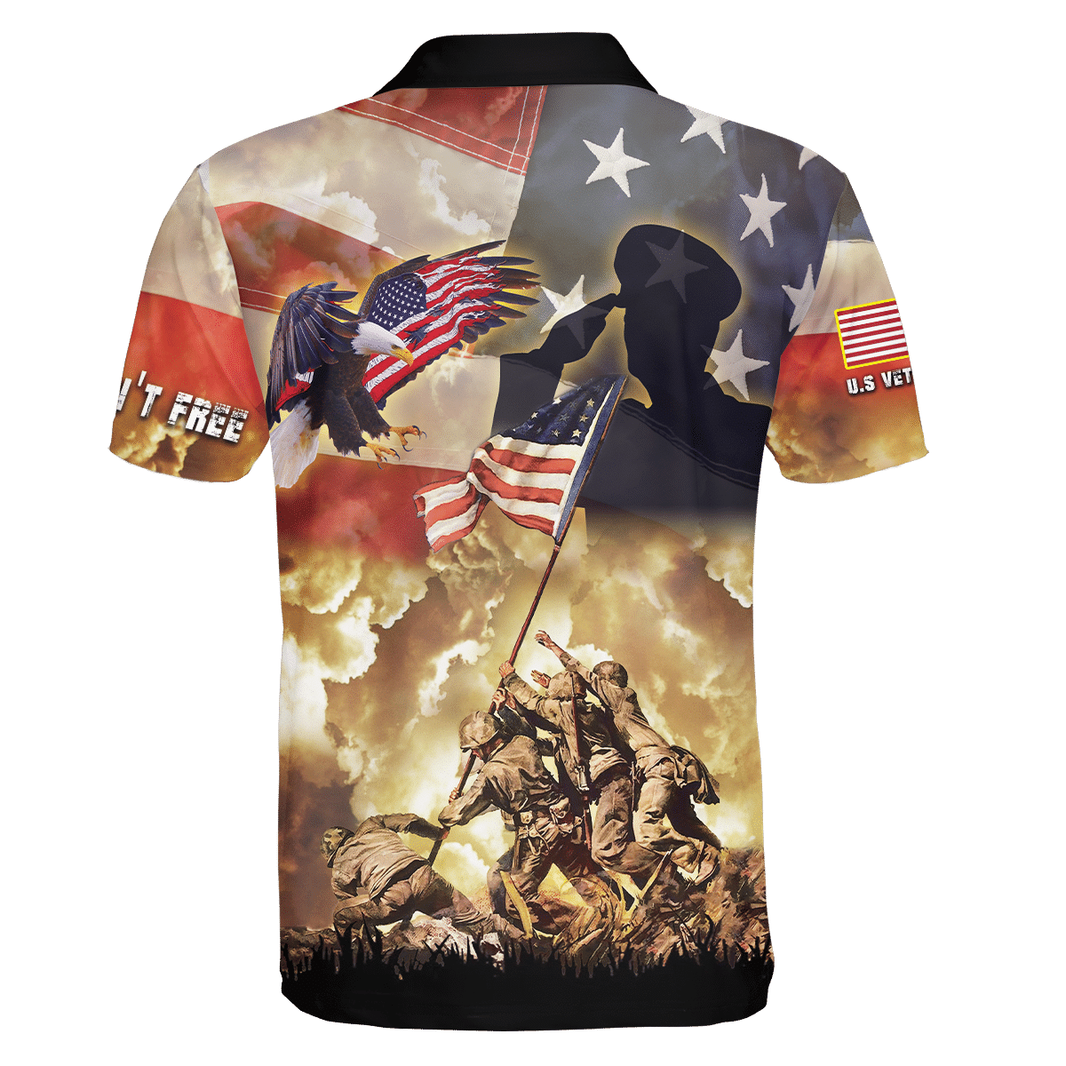 Freedom Is Not Free - US Veteran Polo Shirt , Gifts for veterans