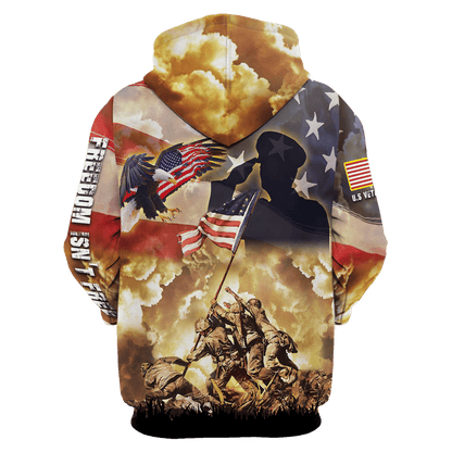 Freedom Is Not Free - US Veteran Polo Shirt , Gifts for veterans
