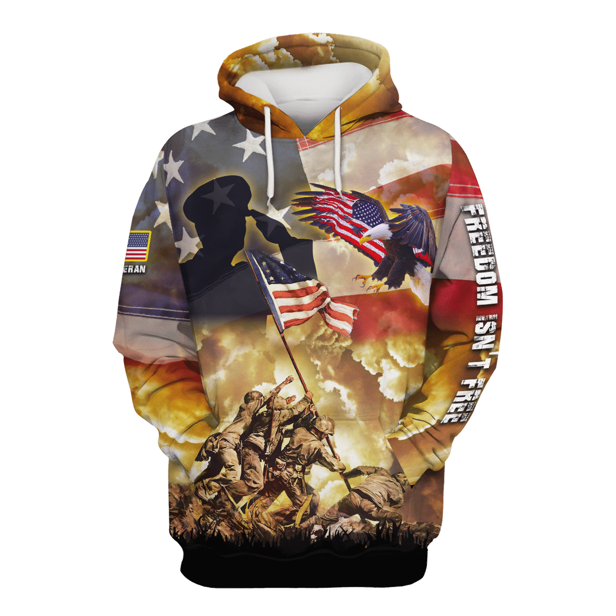 Freedom Is Not Free - US Veteran Polo Shirt , Gifts for veterans