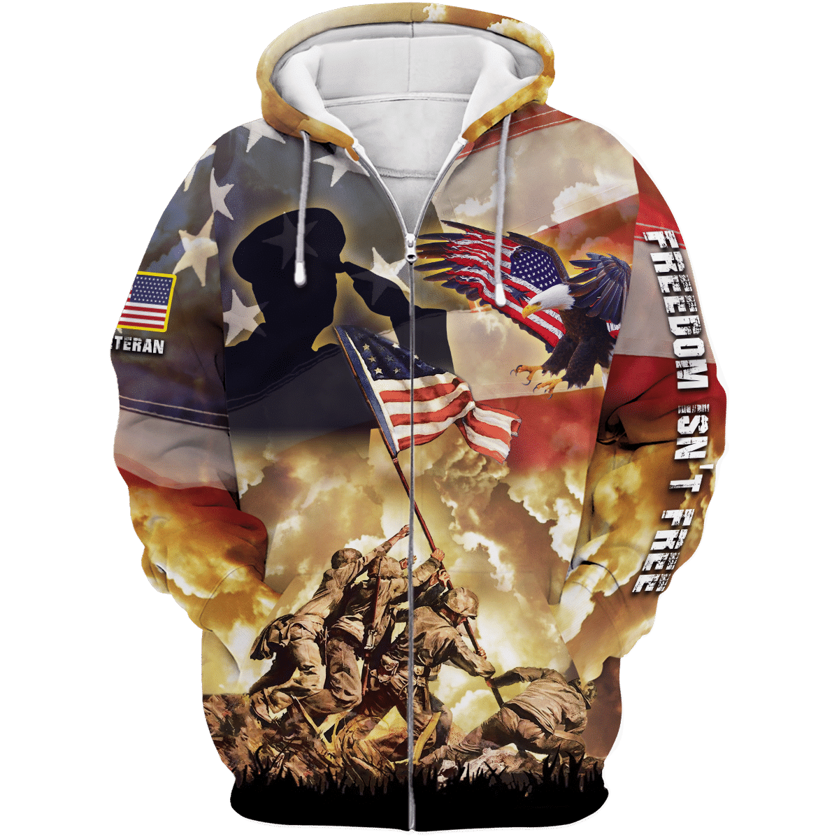 Freedom Is Not Free - US Veteran Polo Shirt , Gifts for veterans