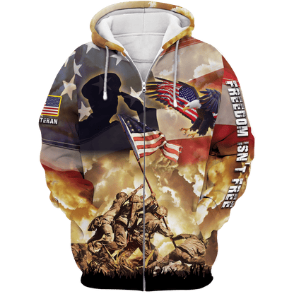 Freedom Is Not Free - US Veteran Polo Shirt , Gifts for veterans