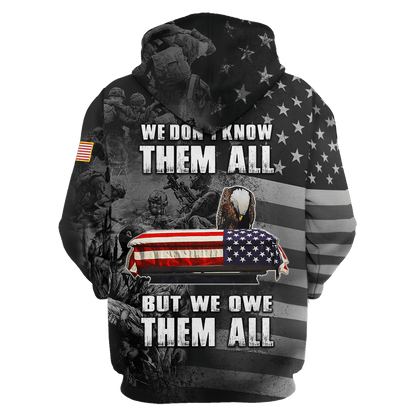 We Don't Know Them All - But We Owe Them All - Independence Day - Unisex Polo Shirt - Short , Gifts for veterans