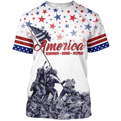 Independence Day - Unisex Hawaiian Shirt - Short , Gifts for veterans