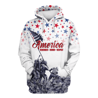 Independence Day - Unisex Hawaiian Shirt - Short , Gifts for veterans