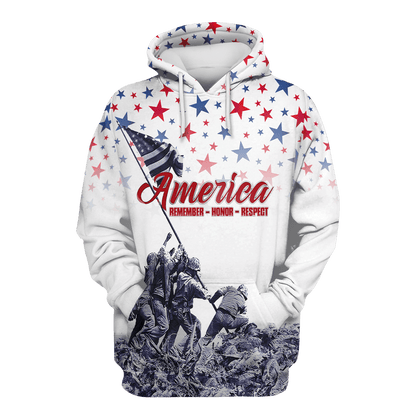 Independence Day - Unisex Hawaiian Shirt - Short , Gifts for veterans
