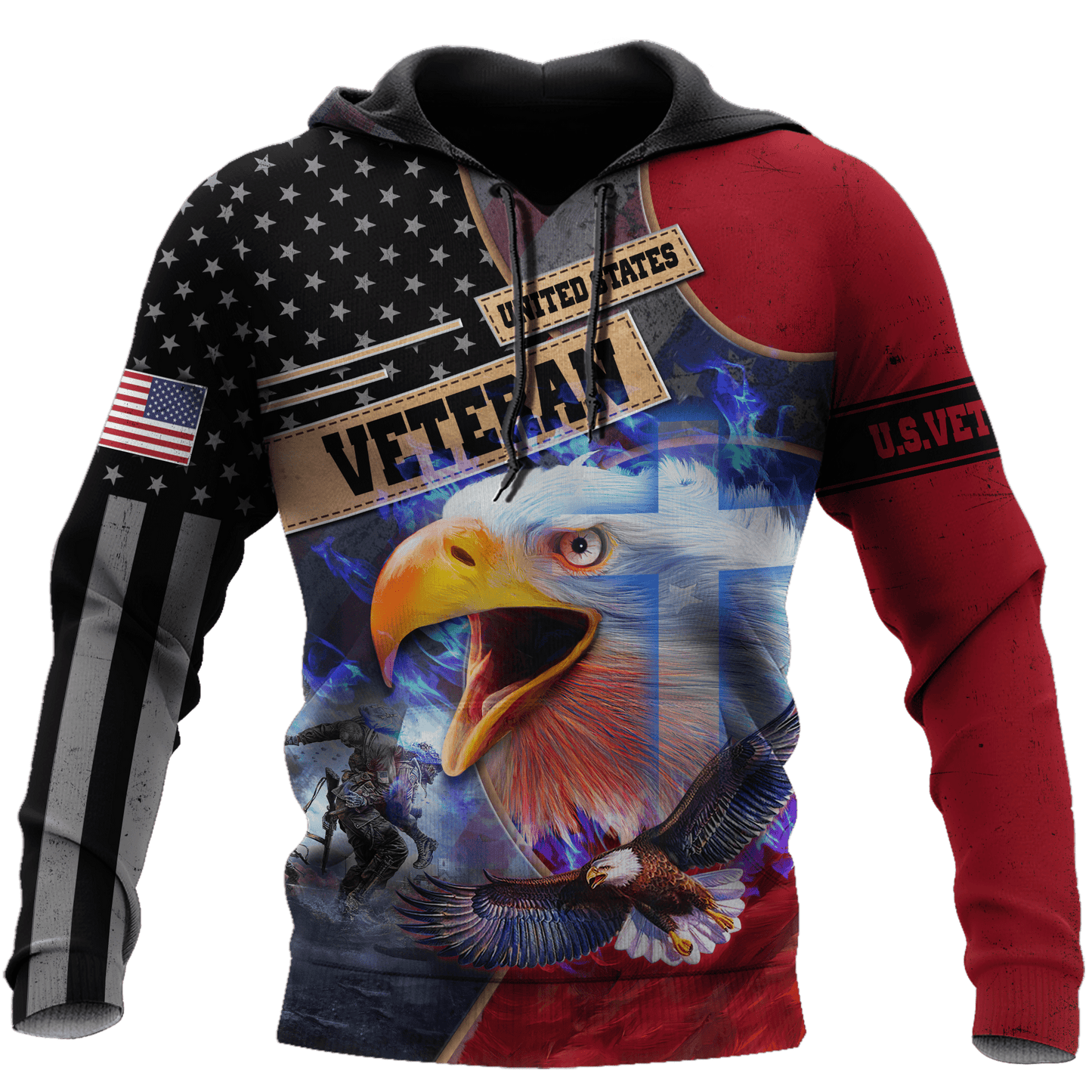Eagle US Veteran 3D All Over Printed Unisex Shirts MH25072201 - VET , Gifts for veterans