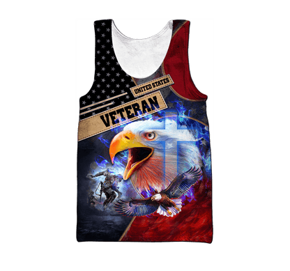 Eagle US Veteran 3D All Over Printed Unisex Shirts MH25072201 - VET , Gifts for veterans