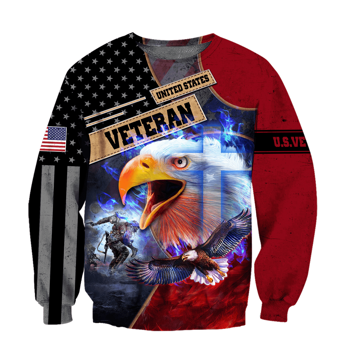 Eagle US Veteran 3D All Over Printed Unisex Shirts MH25072201 - VET , Gifts for veterans