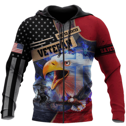 Eagle US Veteran 3D All Over Printed Unisex Shirts MH25072201 - VET , Gifts for veterans