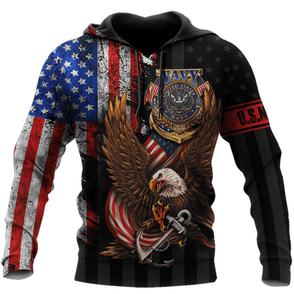 Eagle US Navy 3D All Over Printed Unisex Shirts MH26072202- NA , Gifts for veterans