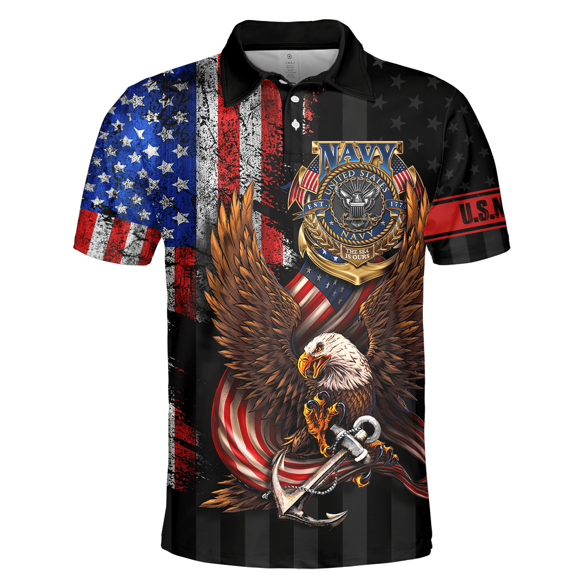 Eagle US Navy 3D All Over Printed Unisex Shirts MH26072202- NA , Gifts for veterans