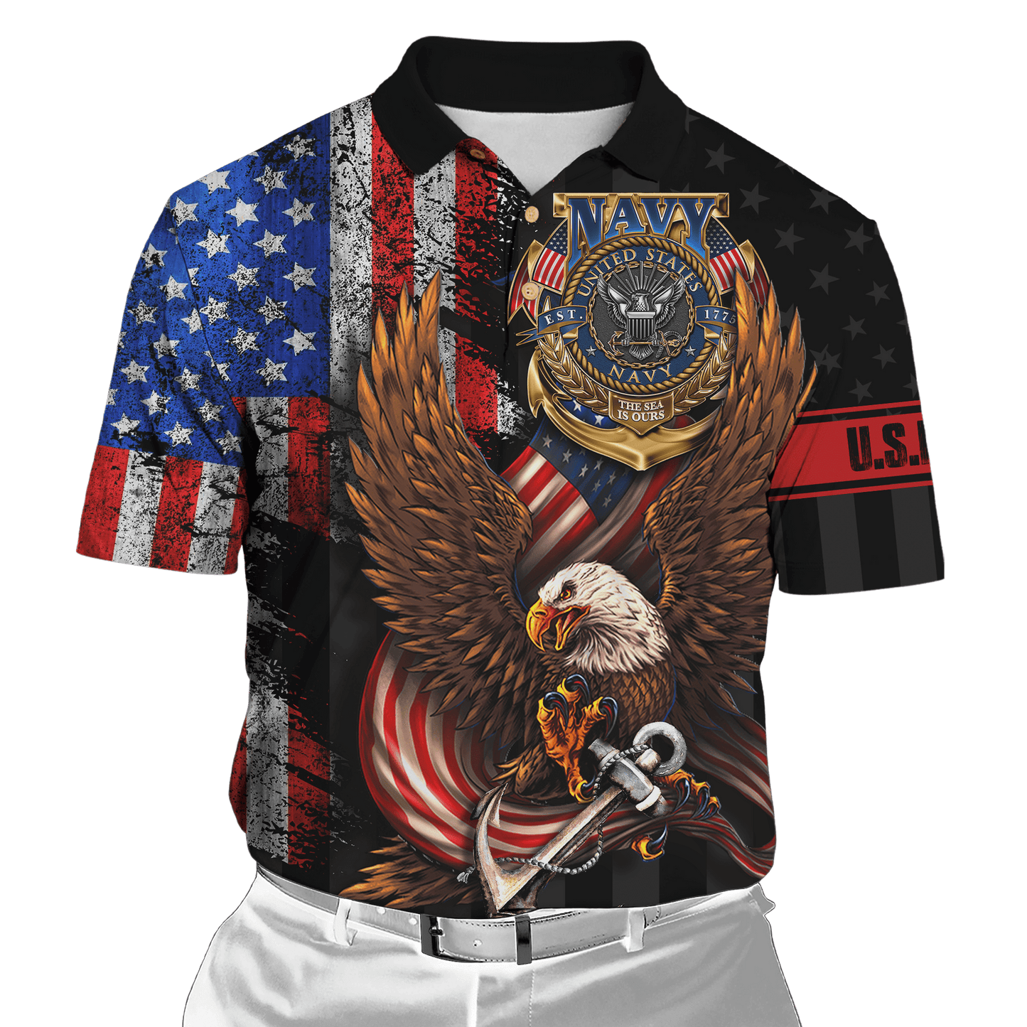 Eagle US Navy 3D All Over Printed Unisex Shirts MH26072202- NA , Gifts for veterans