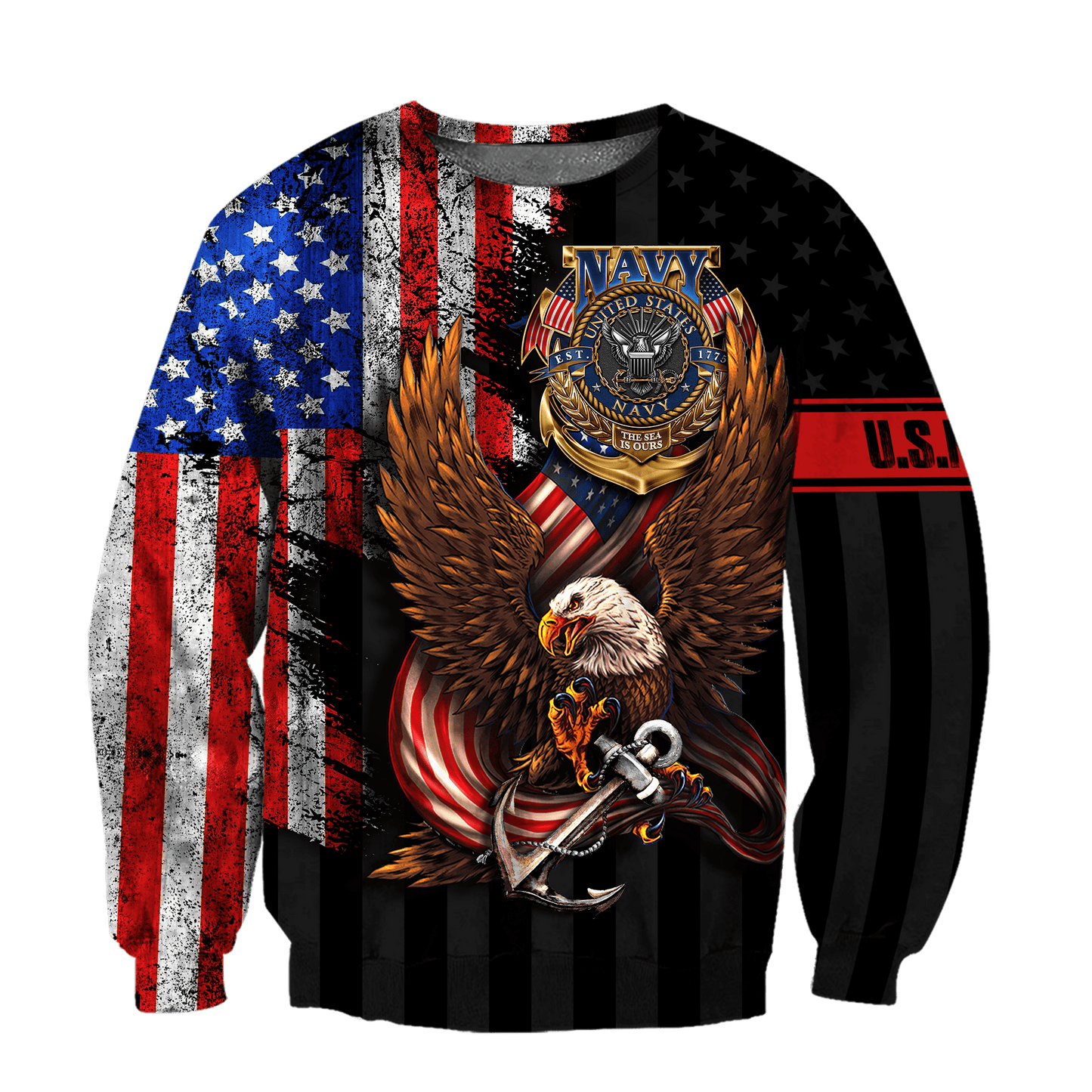 Eagle US Navy 3D All Over Printed Unisex Shirts MH26072202- NA , Gifts for veterans