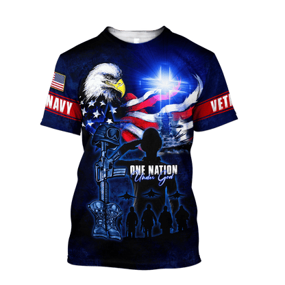 Eagle US Navy 3D All Over Printed Unisex Shirts MH28072202 - NA , Gifts for veterans
