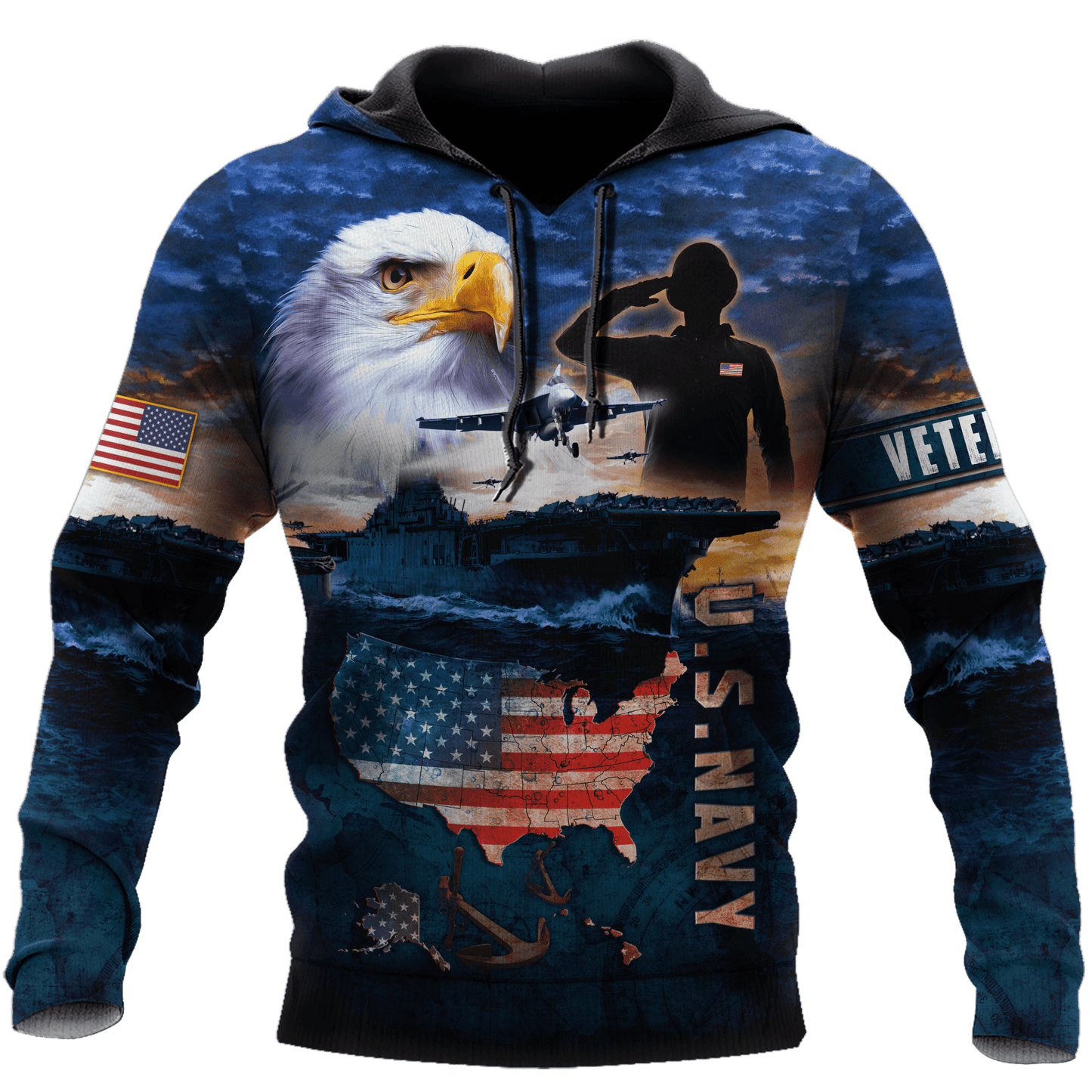 Eagle US Navy 3D All Over Printed Unisex Shirts MH29072201- NA , Gifts for veterans